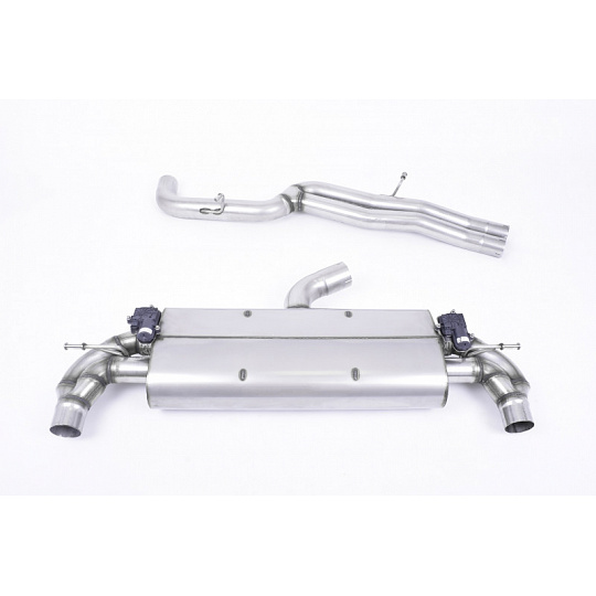 Milltek sport ValveSonic výfukový systém cat-back bez rezonátoru (hlasitější) pro Audi TT Mk3 TTRS 2.5TFSI Quattro (s OPF/GPF) 2019-2024, typ koncovek: oválné titanové modré Milltek sport ValveSonic výfukový systém cat-back bez rezonátoru (hlasitější) pro Audi TT Mk3 TTRS 2.5TFSI Quattro (s OPF/GPF) 2019-2024, typ koncovek: oválné titanové modré