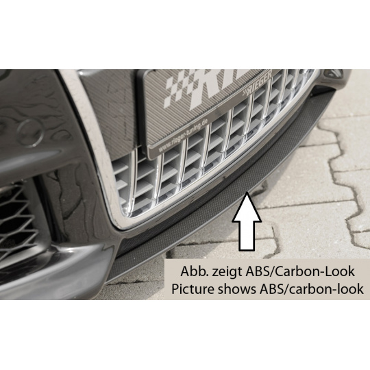 Rieger lipa pod přední nárazník Rieger pro Audi A4 8H kabriolet před faceliftem, 04/02-12/05, plast ABS bez povrchové úpravy