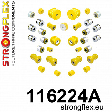 116224A: Strongflex Kompletní sada silentbloků pro zavěšení varianta SPORT 116224A: Strongflex Kompletní sada silentbloků pro zavěšení varianta SPORT
