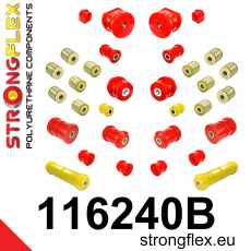 116240B: Strongflex Kompletní sada silentbloků pro zavěšení 116240B: Strongflex Kompletní sada silentbloků pro zavěšení