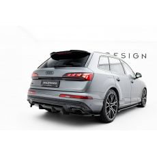 Maxton Design spoiler pod zadní nárazník s žebrováním pro Audi Q7 Mk2 Facelift 2, černý lesklý plast ABS, S-Line Maxton Design spoiler pod zadní nárazník s žebrováním pro Audi Q7 Mk2 Facelift 2, černý lesklý plast ABS, S-Line