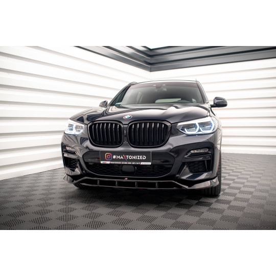 Maxton Design spoiler pod přední nárazník pro BMW X3 G01, černý lesklý plast ABS, M40d