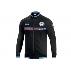 Sparco mikina na zip Martini Racing, barva: černá, velikost: XXXL Sparco mikina na zip Martini Racing, barva: černá, velikost: XXXL