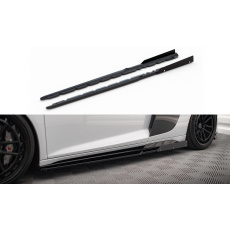 Maxton Design difuzory pod boční prahy s křidélky ver.2 pro Audi R8 Mk2 Facelift, Carbon-Look Maxton Design difuzory pod boční prahy s křidélky ver.2 pro Audi R8 Mk2 Facelift, Carbon-Look