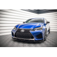 Maxton Design spoiler pod přední nárazník pro Lexus GS F Mk4 Facelift, černý lesklý plast ABS