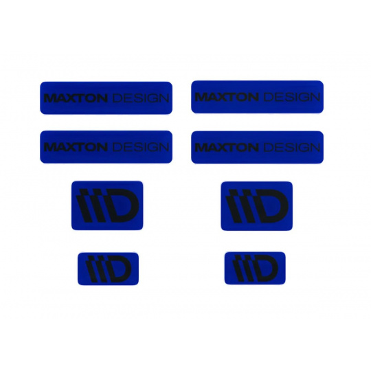Maxton Design sada 3D samolepek 8 ks, barva: tmavě modrá / černá