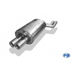 Fox Sportauspuff koncový tlumič výfuku s koncovkou 2x76 Typ 13 pro BMW X3 s motorem 2.0 D, 2.5, 3.0, 3.0 d