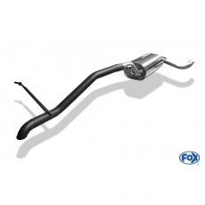 Fox Sportauspuff koncový tlumič výfuku s koncovkou 1x55 Typ 26 černě lakovaná "Diesel vzhled" pro Ford Focus II 2004-01/2008 s motorem 1.4, 1.6, 1.8, 2.0