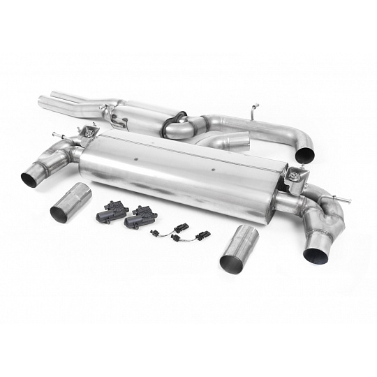 Milltek sport ValveSonic výfukový systém cat-back s rezonátorem pro Audi RS3 Sedan 400PS (8V MQB) - s OPF/GPF 2019-2024, typ koncovek: oválné titanové