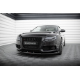Maxton Design spoiler pod přední nárazník ver.2 pro Audi S5 8T, černý lesklý plast ABS