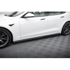 Maxton Design difuzory pod boční prahy ver.2 pro Tesla Model S Plaid Mk1 Facelift, černý lesklý plast ABS Maxton Design difuzory pod boční prahy ver.2 pro Tesla Model S Plaid Mk1 Facelift, černý lesklý plast ABS