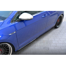 Maxton Design "Racing" difuzory pod boční prahy pro Volkswagen Golf R Mk7 Facelift, Carbon-Look
