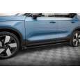 Maxton Design difuzory pod boční prahy pro Volvo C40 Mk1, černý lesklý plast ABS