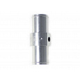 Hliníkový adaptér Samco Sport se závitem 1/8 NPT pro vložení do silikonové hadice s vnějším průměrem 45 mm a délkou 95 mm