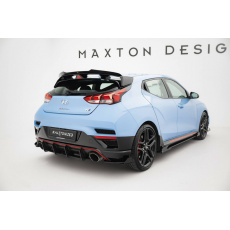 Maxton Design "Street Pro" difuzor zadního nárazníku pro Hyundai Veloster N Mk2, plast ABS bez povrchové úpravy, s černou a červenou linkou Maxton Design "Street Pro" difuzor zadního nárazníku pro Hyundai Veloster N Mk2, plast ABS bez povrchové úpravy, s černou a červenou linkou