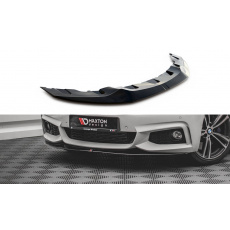Maxton Design spoiler pod přední nárazník ver.2 pro BMW řada 4 F32, černý lesklý plast ABS
