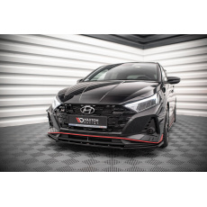 Maxton Design spoiler pod přední nárazník pro Hyundai i20 N Mk3, černý lesklý plast ABS