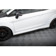 Maxton Design difuzory pod boční prahy ver.4 pro Ford Fiesta ST Mk7, černý lesklý plast ABS, ST-Line