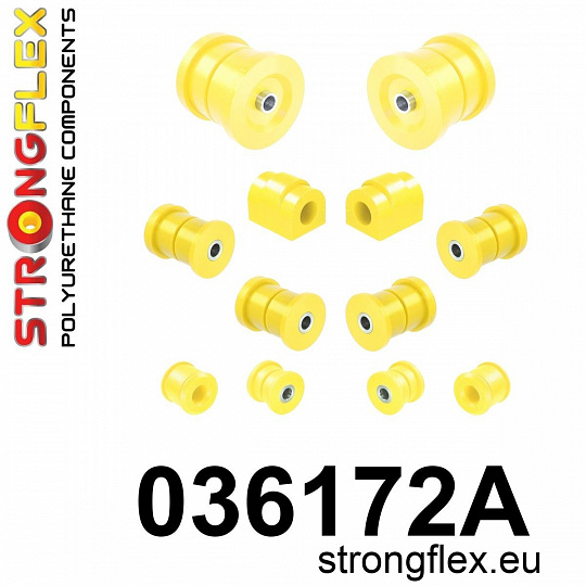 036172A: Strongflex Sada silentbloků zadního zavěšení varianta SPORT 036172A: Strongflex Sada silentbloků zadního zavěšení varianta SPORT