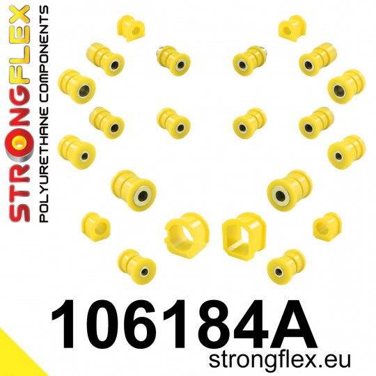 106184A: Strongflex Kompletní sada silentbloků pro zavěšení varianta SPORT