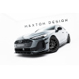 Maxton Design spoiler pod přední nárazník ver.2 pro Audi A5 B10, černý lesklý plast ABS, Avant S-Line / Sedan S-Line