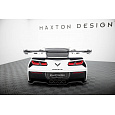 Maxton Design zadní křídlo s horním uchycením (swan-neck) pro Chevrolet Corvette C7 Grand Sport, C7 Stingray, pravý karbon