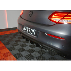 Maxton Design vložka zadního nárazníku pro Mercedes třída C W205/AMG-Line, černý lesklý plast ABS Maxton Design vložka zadního nárazníku pro Mercedes třída C W205/AMG-Line, černý lesklý plast ABS