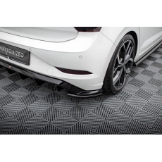 Maxton Design boční difuzory pod zadní nárazník pro Volkswagen Polo GTI Mk6 Facelift, černý lesklý plast ABS