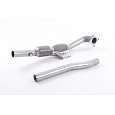 Milltek Sport litinový Downpipe s HJS HQ 200 Cell High-Flow sportovním katalyzátorem pro Škoda Octavia II vRS 2.0T FSi 2006-2010
