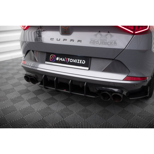 Maxton Design "Street Pro" difuzor zadního nárazníku pro Cupra Formentor, plast ABS bez povrchové úpravy