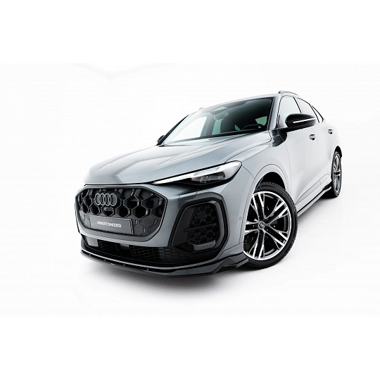 Maxton Design spoiler pod přední nárazník pro Audi Q5 Mk3 S-Line, černý lesklý plast ABS, Sportback / SUV Maxton Design spoiler pod přední nárazník pro Audi Q5 Mk3 S-Line, černý lesklý plast ABS, Sportback / SUV