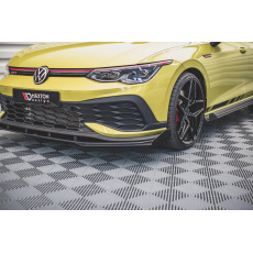 Maxton Design rohové spoilery pod přední nárazník pro Volkswagen Golf GTI Mk8, černý lesklý plast ABS, Clubsport