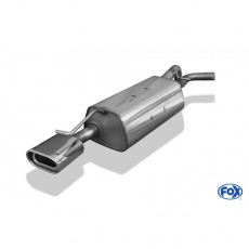 Fox Sportauspuff koncový tlumič výfuku s koncovkou 135x80 Typ 53 pro Škoda Roomster s motorem 1.2, 1.4, 1.6