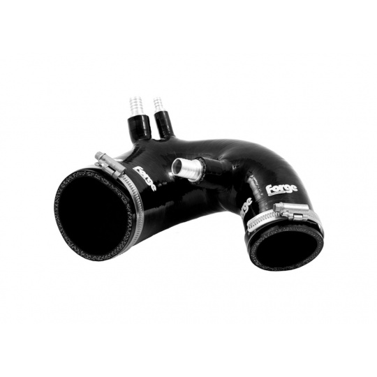 Forge Motorsport silikonová sací hadice k turbodmychadlu pro Fiat 500 Abarth T-Jet s turbodmychadlem IHI, barva hadice: černá
