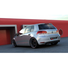 Maxton Design vložka zadního nárazníku pro Volkswagen Golf Mk6, černý lesklý plast ABS, s výřezem pro koncovku Maxton Design vložka zadního nárazníku pro Volkswagen Golf Mk6, černý lesklý plast ABS, s výřezem pro koncovku