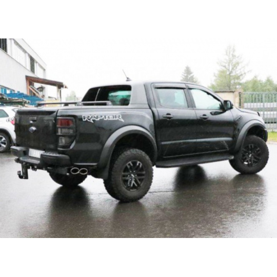 Fox Sportauspuff koncový tlumič výfuku s výstupem do strany s koncovkou 2x115x85 Typ 38 pro Ford Raptor  s motorem 2.0 D