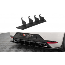 Maxton Design "Street Pro" difuzor zadního nárazníku pro Seat Ibiza Mk5, plast ABS bez povrchové úpravy, s červenou linkou Maxton Design "Street Pro" difuzor zadního nárazníku pro Seat Ibiza Mk5, plast ABS bez povrchové úpravy, s červenou linkou