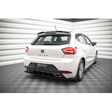 Maxton Design "Street Pro" difuzor zadního nárazníku pro Seat Ibiza Mk5, plast ABS bez povrchové úpravy, s červenou linkou Maxton Design "Street Pro" difuzor zadního nárazníku pro Seat Ibiza Mk5, plast ABS bez povrchové úpravy, s červenou linkou