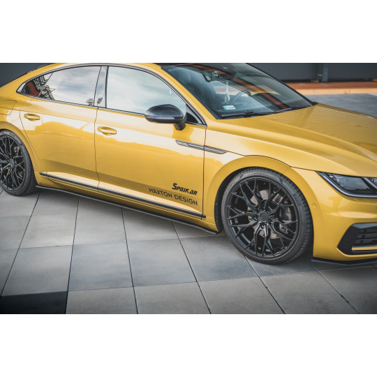 Maxton Design "Racing durability" difuzory pod boční prahy pro Volkswagen Arteon, plast ABS bez povrchové úpravy, s červenou linkou Maxton Design "Racing durability" difuzory pod boční prahy pro Volkswagen Arteon, plast ABS bez povrchové úpravy, s červenou linkou