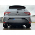 Fox Sportauspuff koncový tlumič výfuku s koncovkou 1x100 Typ 25 na obou stranách pro difuzor Rieger pro Seat Leon 5F 2012- s motorem 1.2, 1.4, 1.6 TDI, 2.0 TDI, s víceprv. ZN