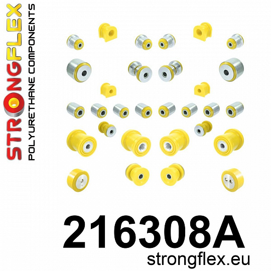 216308A: Strongflex Kompletní sada silentbloků pro zavěšení varianta SPORT