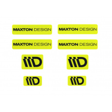 Maxton Design sada 3D samolepek 8 ks, barva: limetková / černá