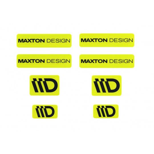 Maxton Design sada 3D samolepek 8 ks, barva: limetková / černá