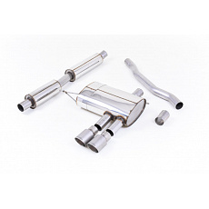 Milltek Sport homologovaný výfuk cat-back s rezonátorem (tišší) pro New Mini Mk3 (F56) Mini Cooper S 2.0 Turbo (UK a EU modely, předfacelift) 2014-2018, titanové koncovky