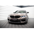 Maxton Design spoiler pod přední nárazník ver.2 pro BMW M5 F90, černý lesklý plast ABS