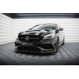 Maxton Design spoiler pod přední nárazník ver.4 pro Mercedes CLA C 117 Facelift 45 Aero, černý lesklý plast ABS