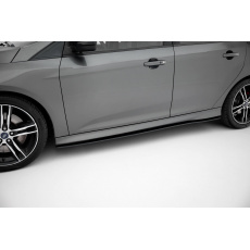 Maxton Design "Street Pro" difuzory pod boční prahy pro Ford Focus ST Mk3 Facelift, plast ABS bez povrchové úpravy, s černou linkou Maxton Design "Street Pro" difuzory pod boční prahy pro Ford Focus ST Mk3 Facelift, plast ABS bez povrchové úpravy, s černou linkou