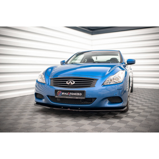 Maxton Design spoiler pod přední nárazník pro Infiniti G37, černý lesklý plast ABS