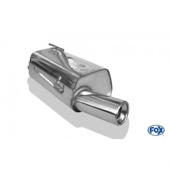 Fox Sportauspuff koncový tlumič výfuku s koncovkou 1x90 Typ 13 pro Peugeot 206 s motorem 1.6 16V