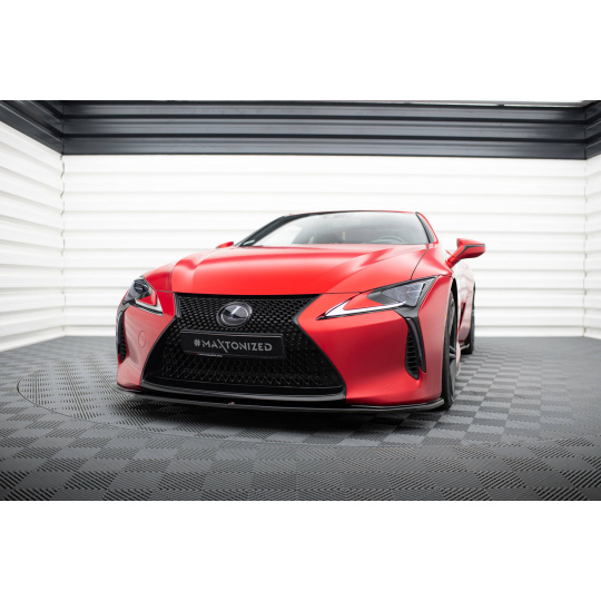 Maxton Design spoiler pod přední nárazník ver.2 pro Lexus LC, černý lesklý plast ABS Maxton Design spoiler pod přední nárazník ver.2 pro Lexus LC, černý lesklý plast ABS
